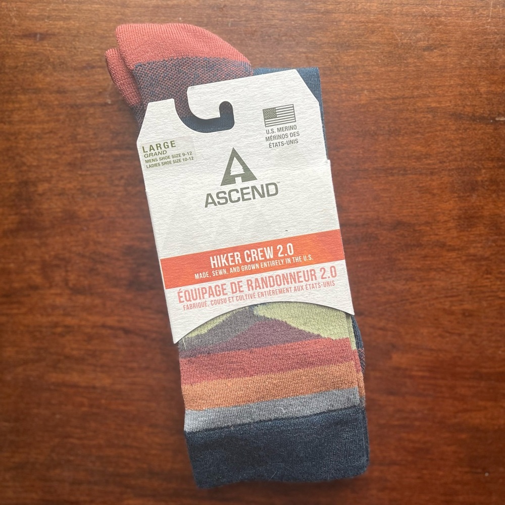 Ascend Hiker Crew 2.0 Sock